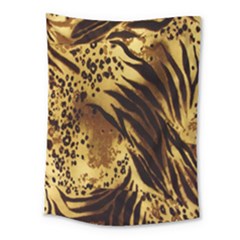 Stripes Tiger Pattern Safari Animal Print Medium Tapestry by Amaryn4rt