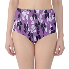 Floral Pattern Background High-waist Bikini Bottoms by Amaryn4rt