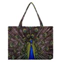 Bird Peacock Display Full Elegant Plumage Medium Tote Bag View1