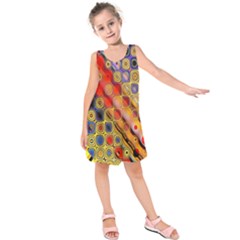 Background Texture Pattern Kids  Sleeveless Dress