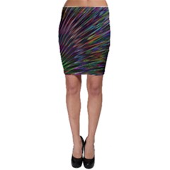 Texture Colorful Abstract Pattern Bodycon Skirt