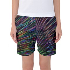 Texture Colorful Abstract Pattern Women s Basketball Shorts