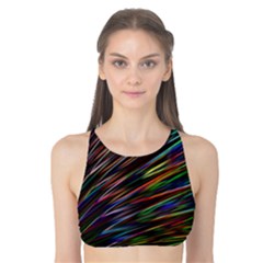 Texture Colorful Abstract Pattern Tank Bikini Top