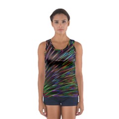 Texture Colorful Abstract Pattern Women s Sport Tank Top 