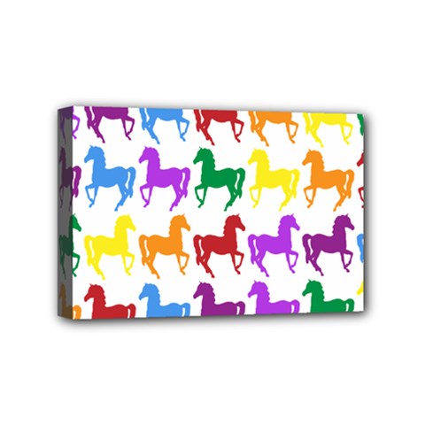 Colorful Horse Background Wallpaper Mini Canvas 6  x 4 