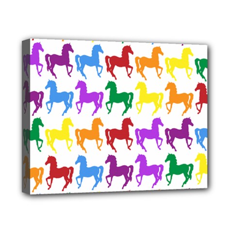 Colorful Horse Background Wallpaper Canvas 10  x 8 