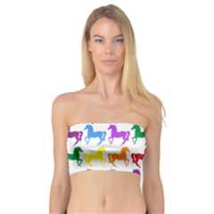 Colorful Horse Background Wallpaper Bandeau Top