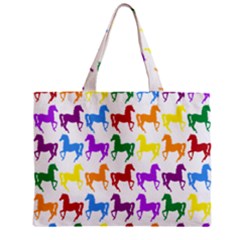 Colorful Horse Background Wallpaper Mini Tote Bag by Amaryn4rt