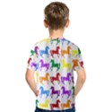 Colorful Horse Background Wallpaper Kids  Sport Mesh Tee View2