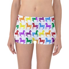 Colorful Horse Background Wallpaper Boyleg Bikini Bottoms