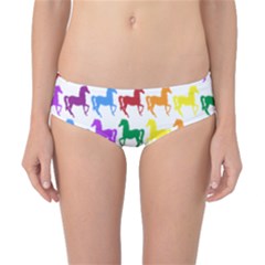 Colorful Horse Background Wallpaper Classic Bikini Bottoms
