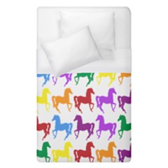 Colorful Horse Background Wallpaper Duvet Cover (Single Size)