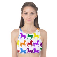Colorful Horse Background Wallpaper Tank Bikini Top