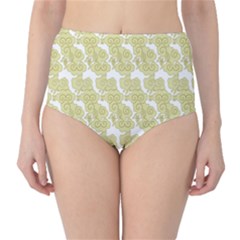 Waves Flower High-waist Bikini Bottoms