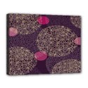 Twig Surface Design Purple Pink Gold Circle Canvas 14  x 11  View1