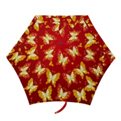 Butterfly Gold Red Yellow Animals Fly Mini Folding Umbrellas