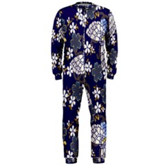 Butterfly Iron Chains Blue Purple Animals White Fly Floral Flower Onepiece Jumpsuit (men)  by Alisyart