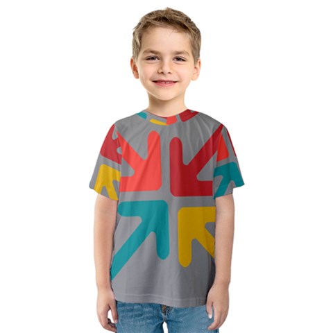 Arrows Center Inside Middle Kids  Sport Mesh Tee by Amaryn4rt