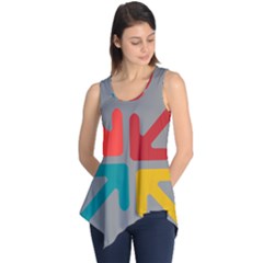 Arrows Center Inside Middle Sleeveless Tunic