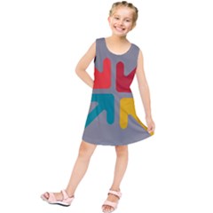 Arrows Center Inside Middle Kids  Tunic Dress by Amaryn4rt