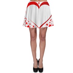 Love Red Hearth Skater Skirt