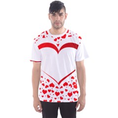 Love Red Hearth Men s Sport Mesh Tee