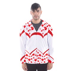 Love Red Hearth Hooded Wind Breaker (men) by Amaryn4rt