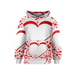 Love Red Hearth Kids  Pullover Hoodie