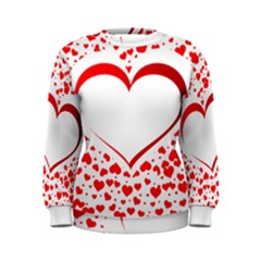 Love Red Hearth Women s Sweatshirt