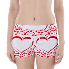 Love Red Hearth Boyleg Bikini Wrap Bottoms