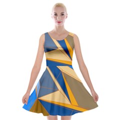 Abstract Background Pattern Velvet Skater Dress by Amaryn4rt