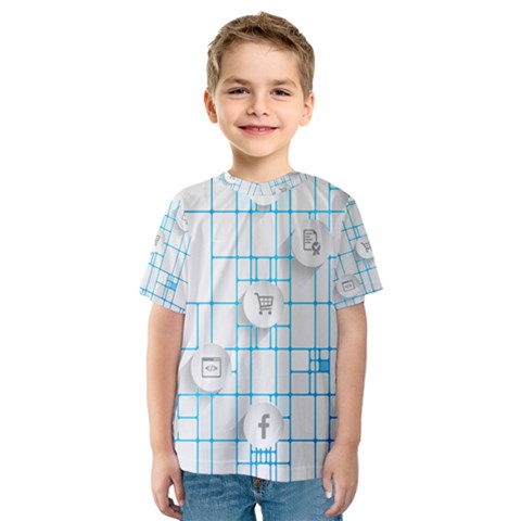 Icon Media Social Network Kids  Sport Mesh Tee by Amaryn4rt