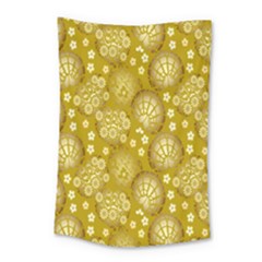 Flower Arrangements Season Gold Small Tapestry