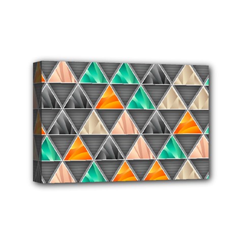 Abstract Geometric Triangle Shape Mini Canvas 6  X 4  by Amaryn4rt