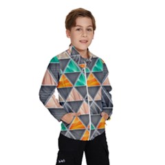 Abstract Geometric Triangle Shape Wind Breaker (kids) by Amaryn4rt