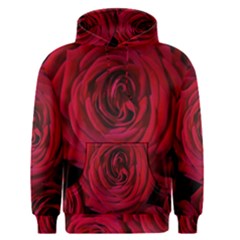 Roses Flowers Red Forest Bloom Men s Pullover Hoodie by Amaryn4rt