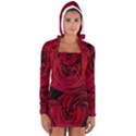 Roses Flowers Red Forest Bloom Women s Long Sleeve Hooded T-shirt View1