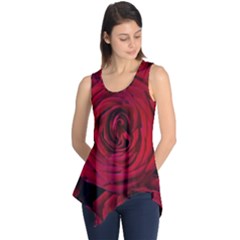 Roses Flowers Red Forest Bloom Sleeveless Tunic by Amaryn4rt