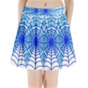 Cobweb Network Points Lines Pleated Mini Skirt View1