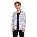 Flower Arrangements Season Sunflower Pink Red Waves Grey Wind Breaker (Kids) View2