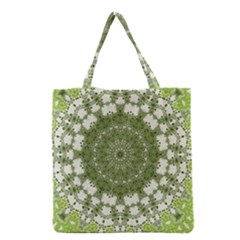 Mandala Center Strength Motivation Grocery Tote Bag by Amaryn4rt