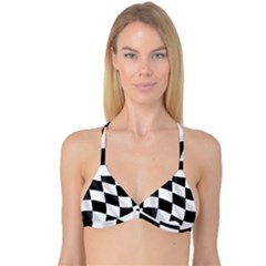 Flag Chess Corse Race Auto Road Reversible Tri Bikini Top by Amaryn4rt