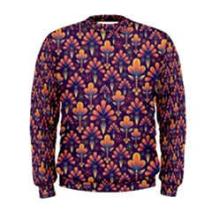 Abstract Background Floral Pattern Men s Sweatshirt by Amaryn4rt