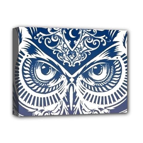 Owl Deluxe Canvas 16  X 12   by Amaryn4rt