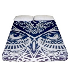 Owl Fitted Sheet (california King Size) by Amaryn4rt