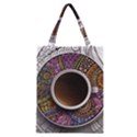 Ethnic Pattern Ornaments And Coffee Cups Vector Classic Tote Bag View1