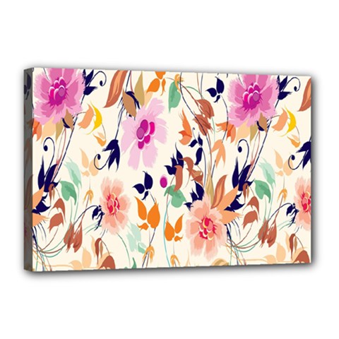 Vector Floral Art Canvas 18  X 12  by Amaryn4rt