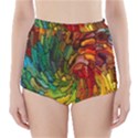 Stained Glass Patterns Colorful High-Waisted Bikini Bottoms View1