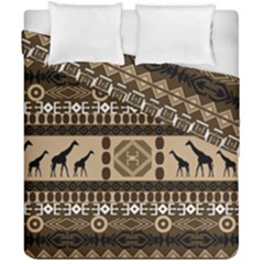 African Vector Patterns  Duvet Cover Double Side (california King Size) by Amaryn4rt