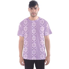 Flower Star Purple Men s Sport Mesh Tee